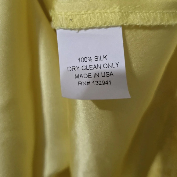 Amanda Uprichard Silk Mini Shift Dress w/ Ruffle Hem in Yellow, Unlined, EUC! - Picture 13 of 13